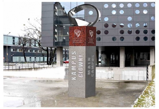 Granitowe słupy wyznaczą granice kampusu Politechniki Wrocławskiej